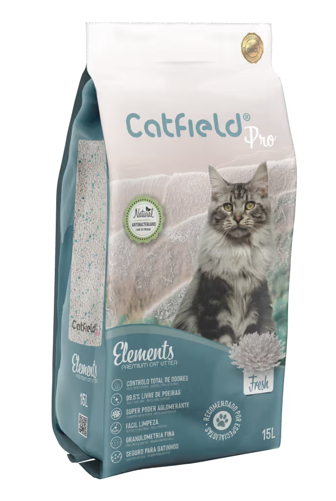 Catfield Elements Fresh - Arena aglomerante para gato con aroma a jabón de Marsella