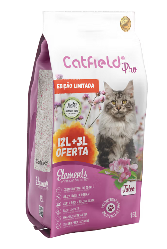 Catfield ELEMENTS Talc Special Edition - Clumping cat litter with talcum powder scent
