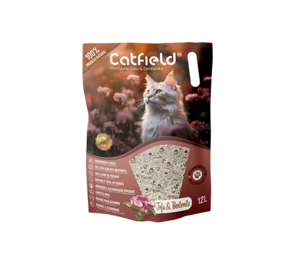 Catfield Premium Cat Litter Tofu + Bentonite Gato - Areia para gato