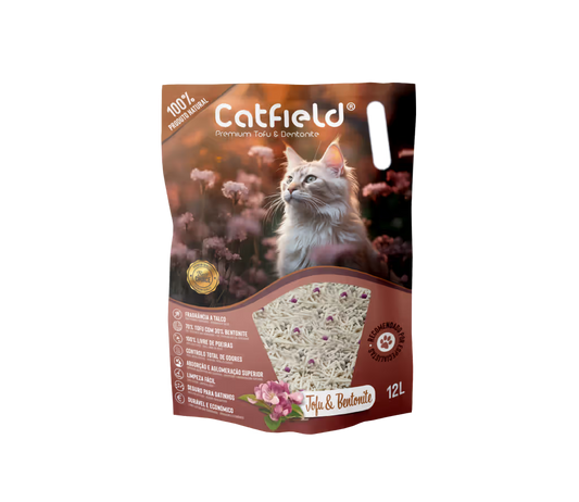 Catfield Premium Cat Litter Tofu + Bentonite Cat - Cat litter