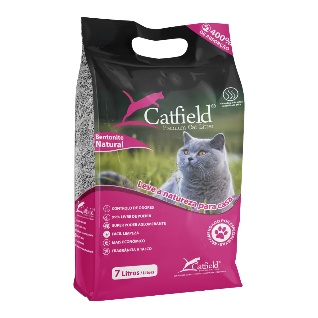 Catfield Premium Cat Litter Gato Talco - Arena para gatos