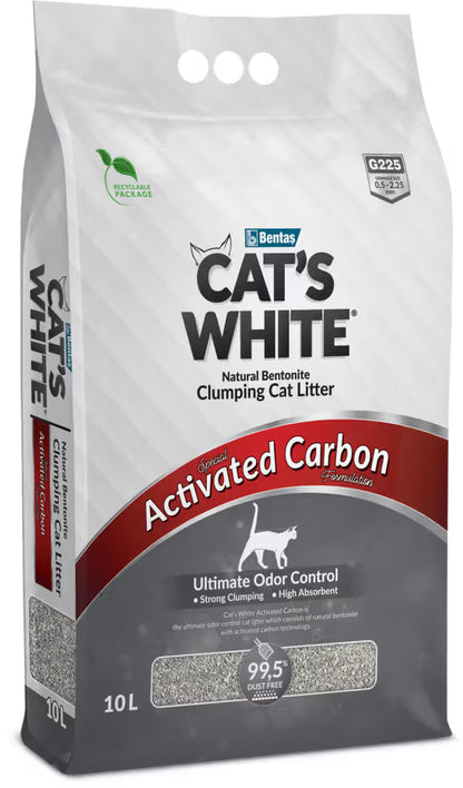 Cat's White Grey Odor Control Gato - Arena para gato con control de olores