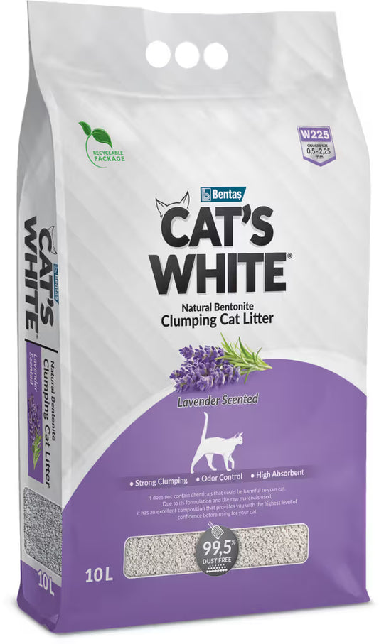 Cat's White Lavender Gato - Areia aglomerante para gato