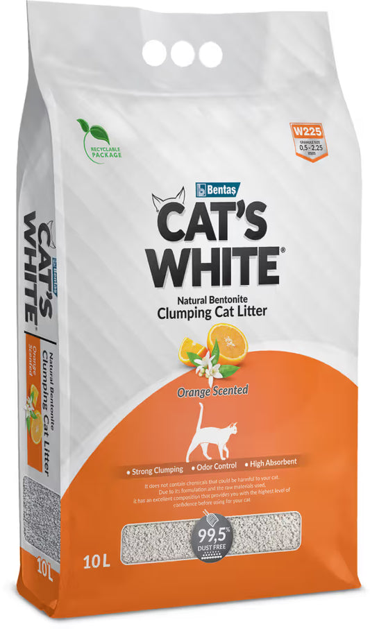Cat's White Orange Gato - Areia aglomerante para gato