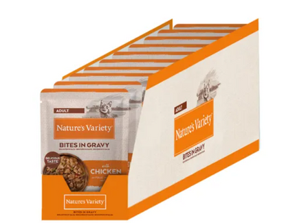 Nature's Variety Cat Chunks in Gravy Chicken Wet Food | Wet (Pouch) | 22 x 85 g