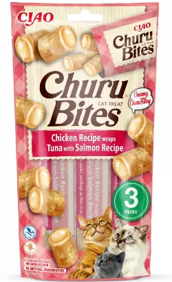 Churu Bites Gato Adulto Pollo, Atún y Salmón - Snack para gato