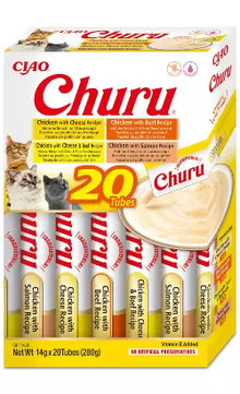 Churu Creamy Gato Adulto Frango e Vaca - Snack para gato