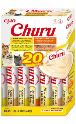 Churu Creamy Gato Adulto Frango e Vaca - Snack para gato