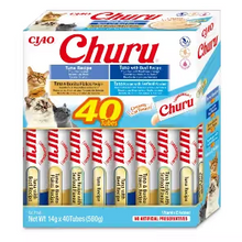 Churu Creamy Gato Adulto Variedade de Atum - Snack para gato