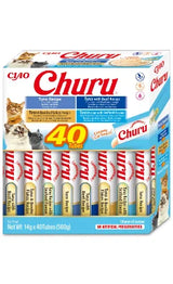 Churu Creamy Cat Treat Pack 40 Tuna Variety