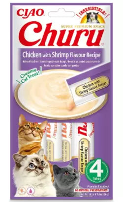 Churu Gato Adulto Grain-Free Pollo y Camarón - Snack para gato
