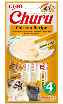 Churu Creamy Cat Treat Gato Grain-Free Pollo - Snack para gato