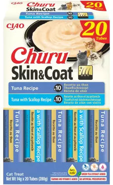 Churu Skin & Coat Adult Cat Tuna - Cat treat for skin and coat