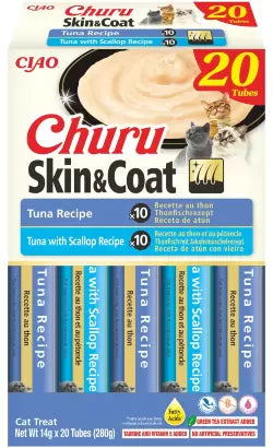 Churu Skin & Coat Adult Cat Tuna - Cat treat for skin and coat