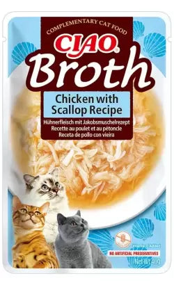 Ciao Cat Broth Adult Cat Chicken and Scallop - Wet cat food