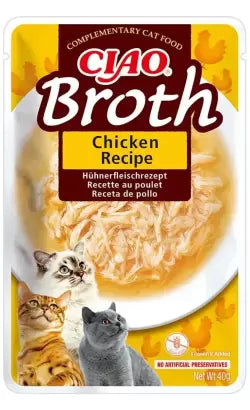 Ciao Cat Broth Gato Adulto Frango - Ração húmida para gato