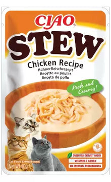 Ciao Cat Stew Gato Adulto Frango Grain-Free - Ração húmida para gato