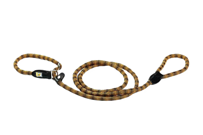 Kiwi Walker Rope Lead 2in1 Yellow/ Black - Correa para perro