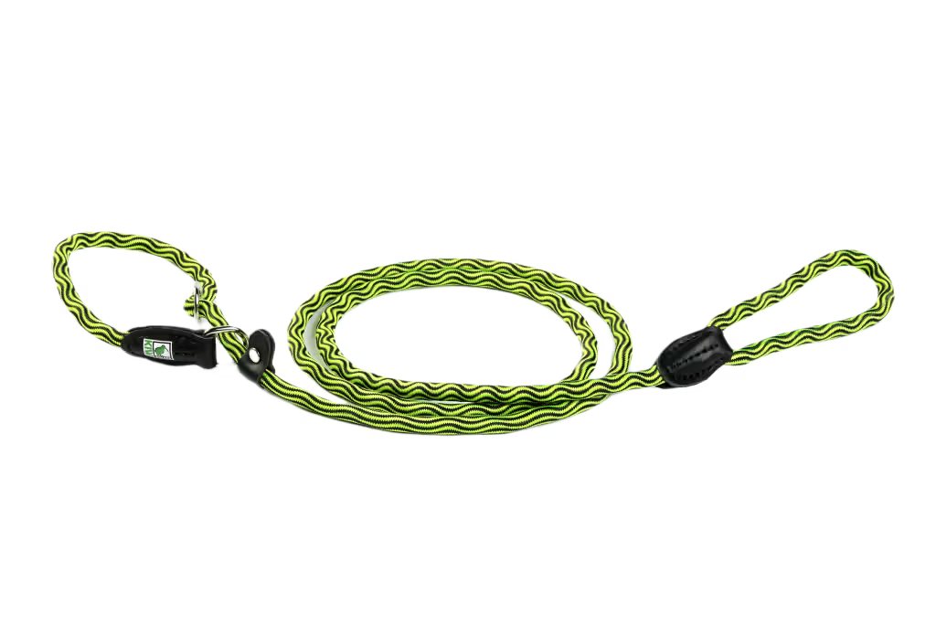 Kiwi Walker Rope Lead 2in1 Green / Black - Correa para perro