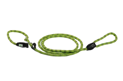 Kiwi Walker Rope Lead 2in1 Green / Black - Correa para perro