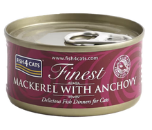 Fish4Pets Finest Gato Caballa y Anchoa - Comida húmeda para gato