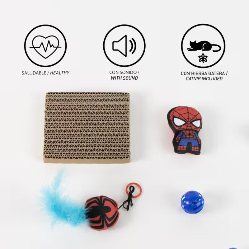 Disney & Warner Bros Spider Man - Set de juguetes para gato