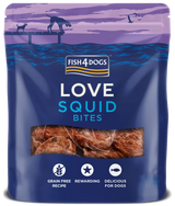 Fish4Pets Love Squid Bites Perro Calamar - Snack para perro