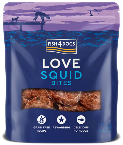 Fish4Pets Love Squid Bites Perro Calamar - Snack para perro