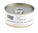 Fish4Pets Finest Gato Sardina y Boquerón - Comida húmeda para gatos
