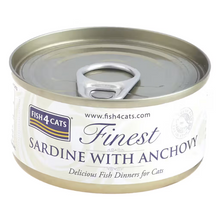 Fish4Pets Finest Gato Sardina y Boquerón - Comida húmeda para gatos