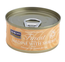 Fish4Pets Finest Gato Sardina y Camarón - Comida húmeda para gatos