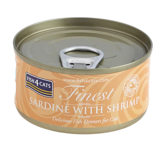 Fish4Pets Finest Gato Sardinha e Camarão - Ração húmida para gato