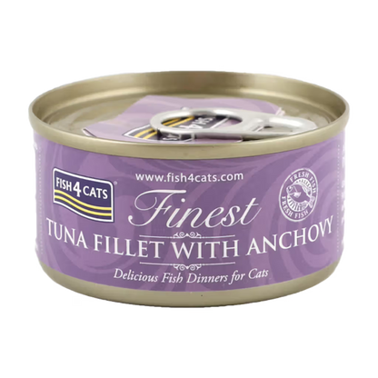 Fish4Pets Finest Gato Atum e Anchova - Ração húmida para gato