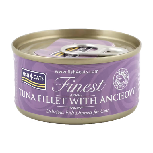 Fish4Pets Finest Gato Atún y Anchoa - Comida húmeda para gato