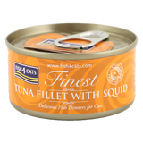 Fish4Pets Finest Gato Atún y Calamar - Comida húmeda para gato