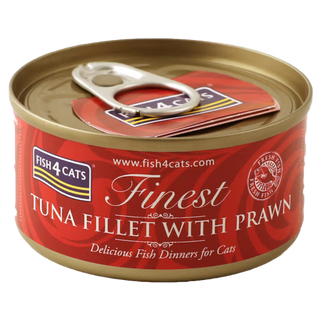 Fish4Pets Finest Gato Atún y Camarón - Comida húmeda para gatos