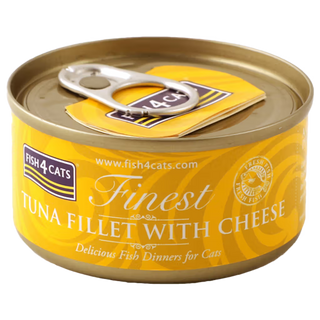 Fish4Pets Finest Gato Atún y Queso - Comida húmeda para gato