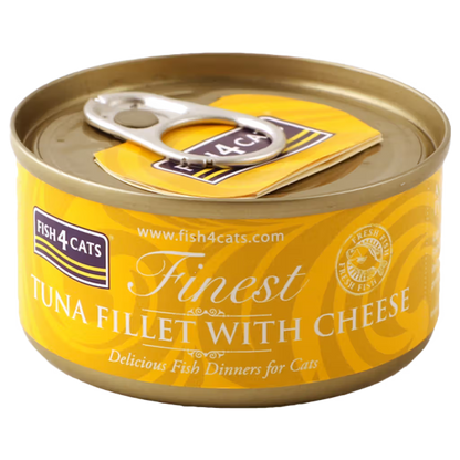 Fish4Pets Finest Gato Atún y Queso - Comida húmeda para gato