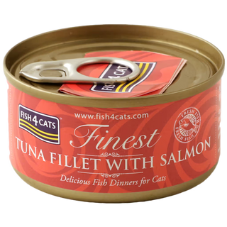 Fish4Pets Finest Gato Atún y Salmón - Comida húmeda para gato