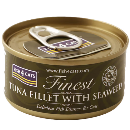 Fish4Pets Finest Gato Atum e Algas - Ração húmida para gato