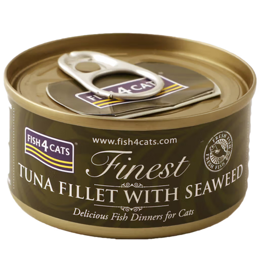 Fish4Pets Finest Gato Atún y Algas - Comida húmeda para gato
