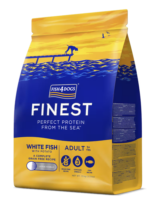 Fish4Pets Finest Perro Adulto Pescado Blanco - Pienso seco para perro