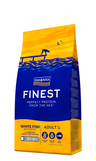 Fish4Pets Finest Cão Adulto Peixe Branco - Ração seca para cão