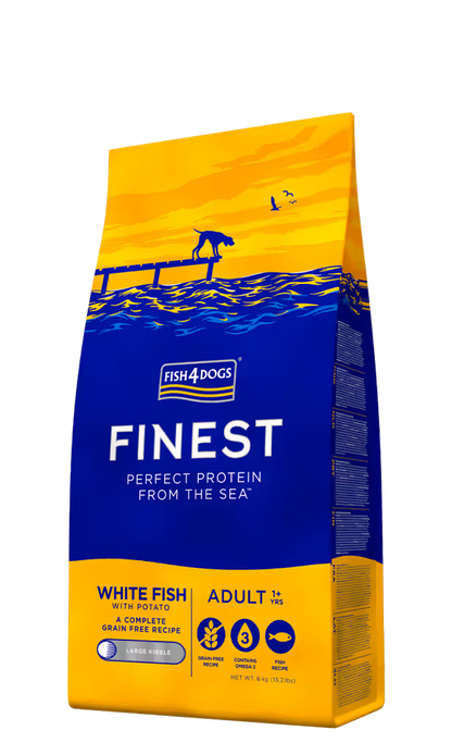 Fish4Pets Finest Cão Adulto Peixe Branco - Ração seca para cão