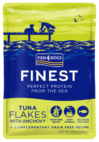 Fish4Pets Finest Perro Grain-Free Atún y Anchoas - Comida húmeda para perro