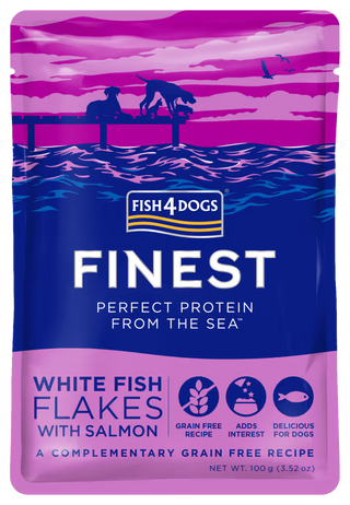 Fish4Pets Finest Perro Grain-Free Pescado Blanco y Salmón - Comida húmeda para perro