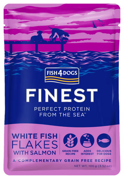 Fish4Pets Finest Perro Grain-Free Pescado Blanco y Salmón - Comida húmeda para perro