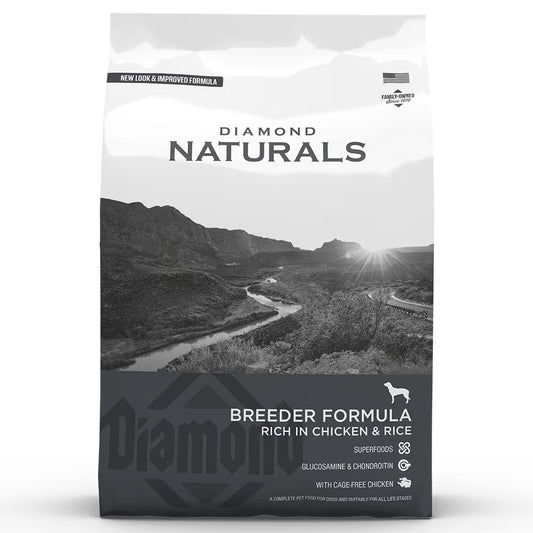 Diamond Naturals Breeder Perro Pollo y Arroz 20Kg