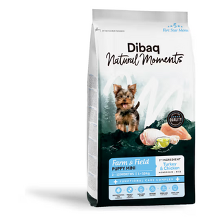 Dibaq Natural M. F&F Mini Puppy Dog Turkey and Chicken - Dry dog food