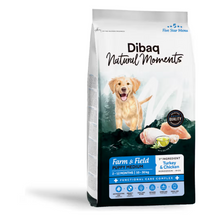 Dibaq Natural M. Perro Cachorro Mediano F&F Pavo y Pollo - Pienso seco para perro
